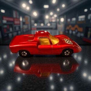 Vintage 1970 Matchbox Superfast # 68 Red Porsche 910 Diecast Car England
